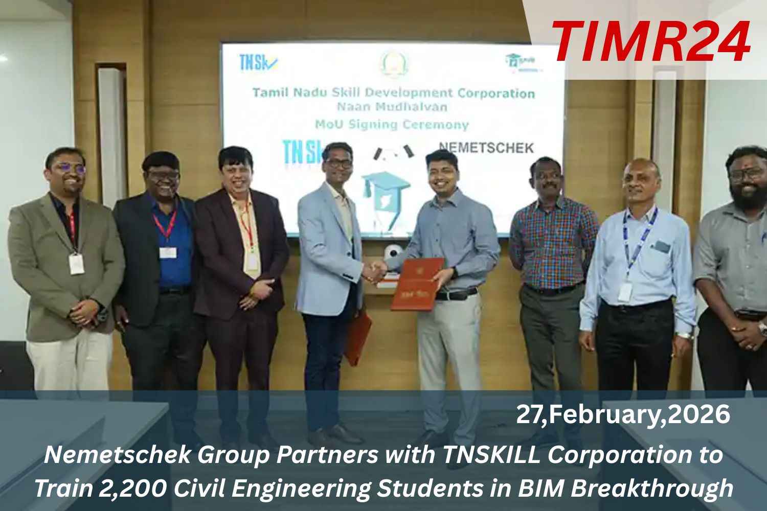 Nemetschek Group Partners with TNSKILL Corporation to Train 2,200 Civil Engineering Students in BIM Breakthrough