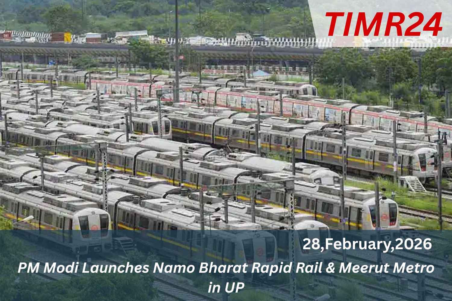 PM Modi Launches Namo Bharat Rapid Rail & Meerut Metro in UP