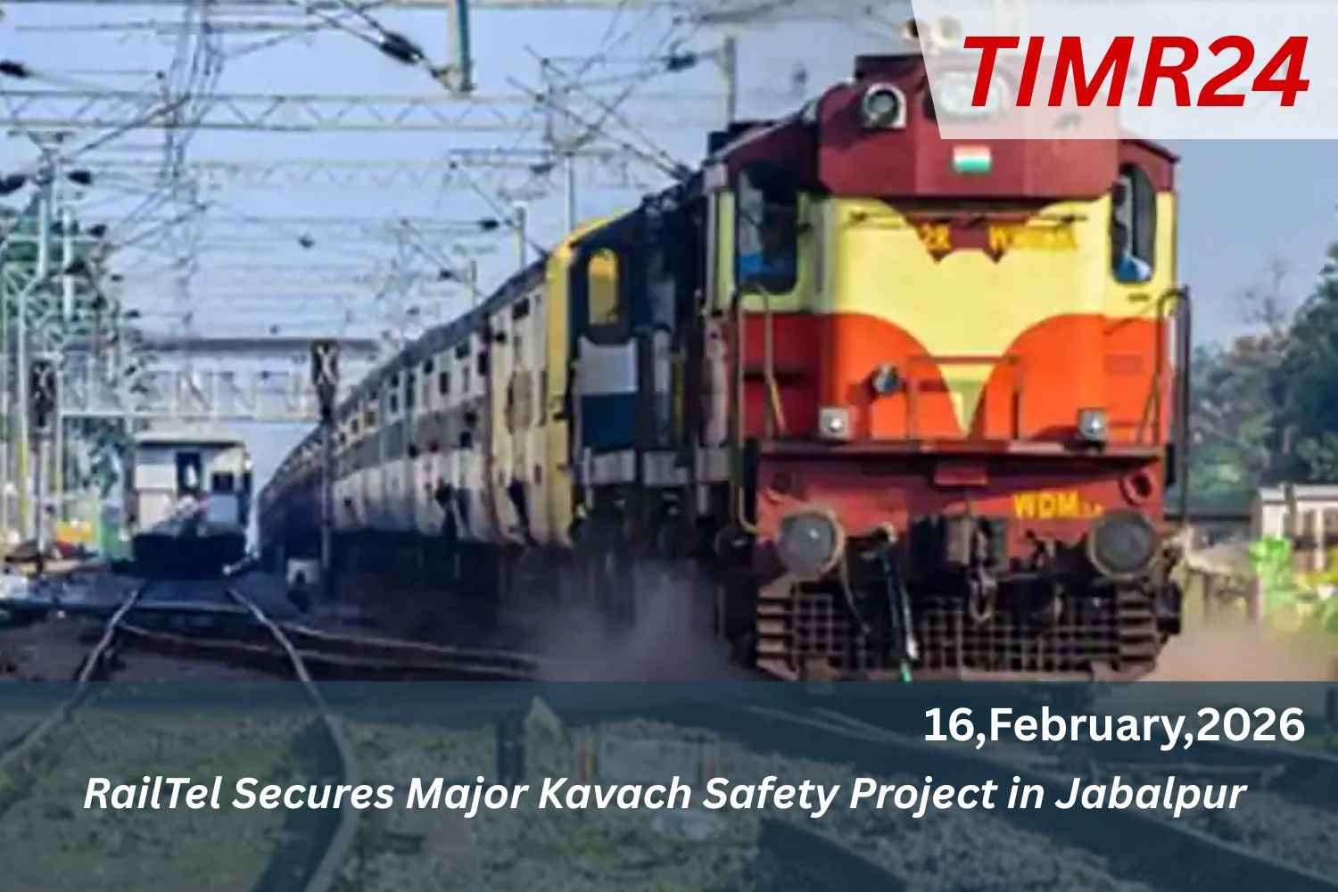 RailTel Secures Major Kavach Safety Project in Jabalpur