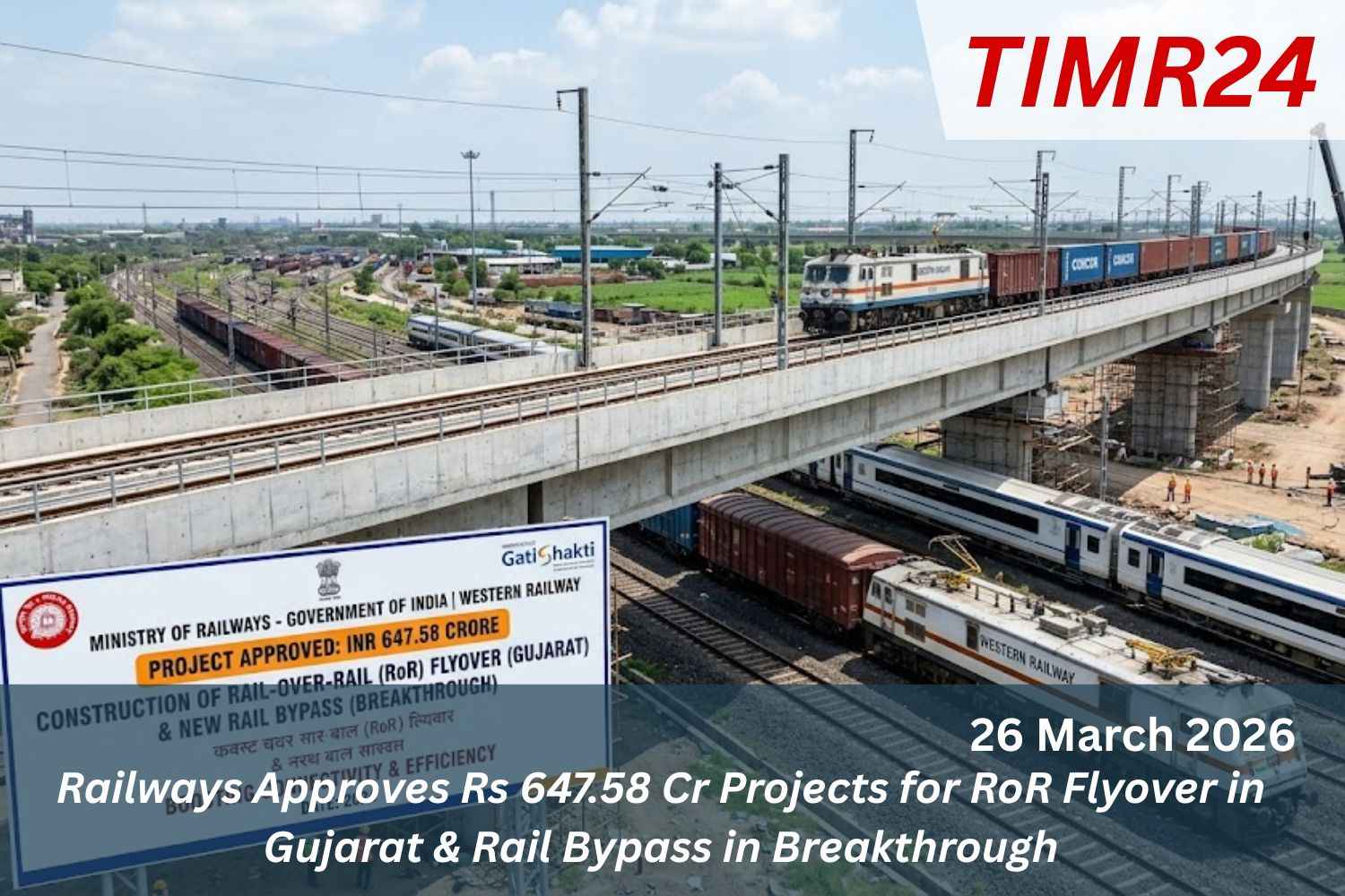 Railways Approves Rs 647.58 Cr Projects for RoR Flyover in Gujarat & Rail Bypass in Breakthrough