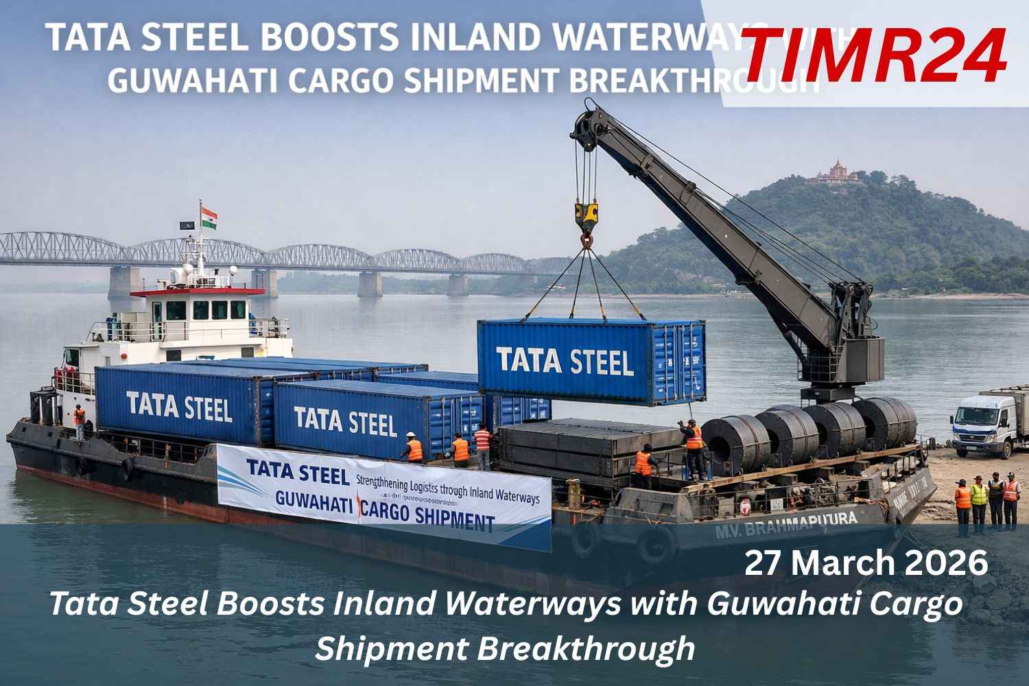 Tata Steel Boosts Inland Waterways with Guwahati Cargo Shipment Breakthrough