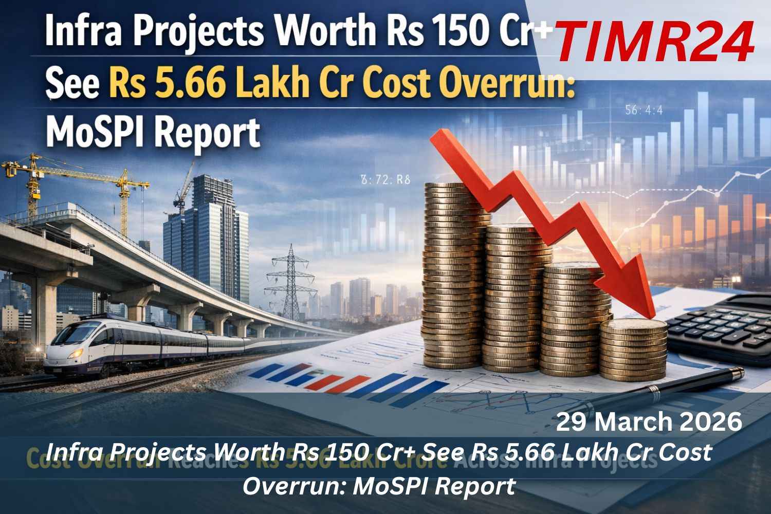 Infra Projects Worth Rs 150 Cr+ See Rs 5.66 Lakh Cr Cost Overrun MoSPI Report