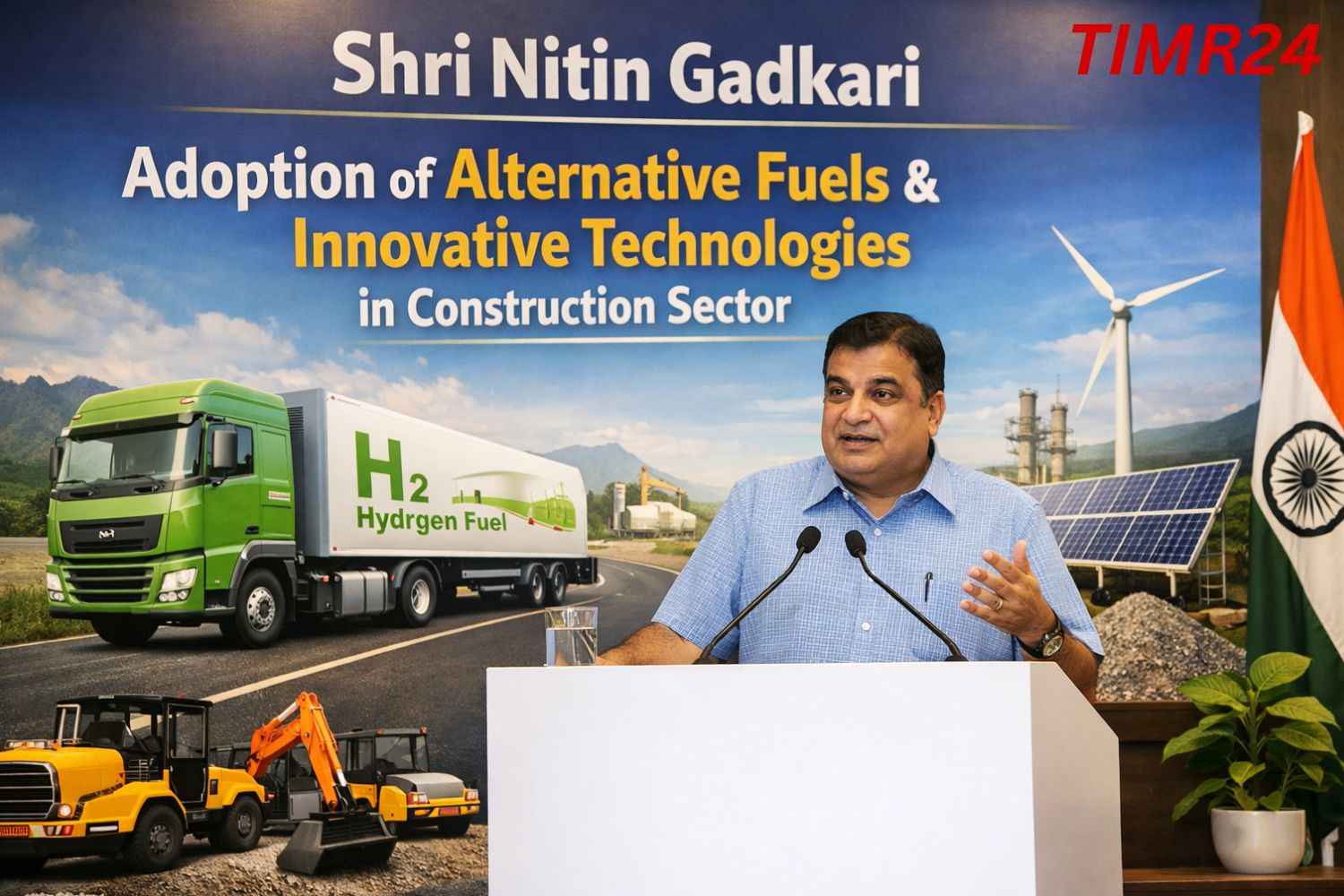 Shri Nitin Gadkari Calls for Adoption of Alternative Fuels and Innovative Technologies in Construction Sector