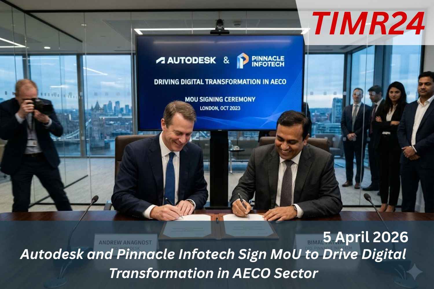 Autodesk and Pinnacle Infotech Sign MoU to Drive Digital Transformation in AECO Sector