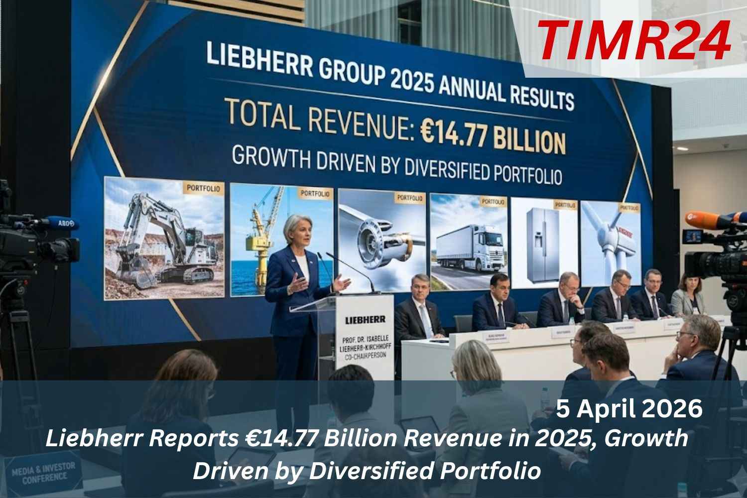 Liebherr Reports €14.77 Billion Revenue in 2025, Growth Driven by Diversified Portfolio