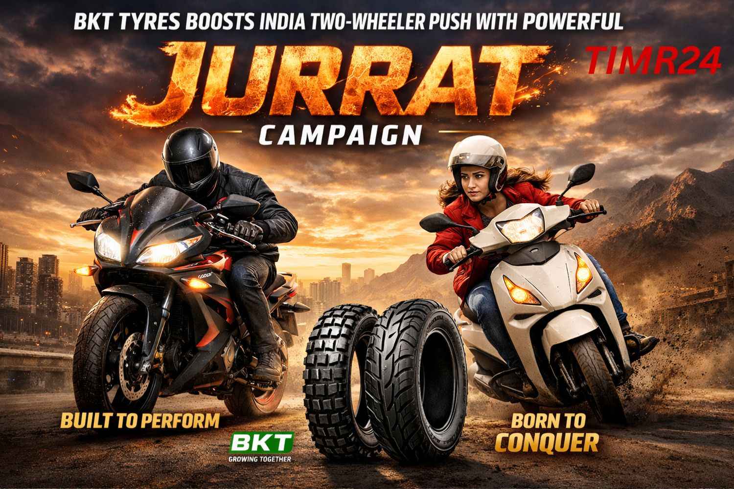 BKT Tyres Boosts India Two-Wheeler Push with Powerful Jurrat Campaign