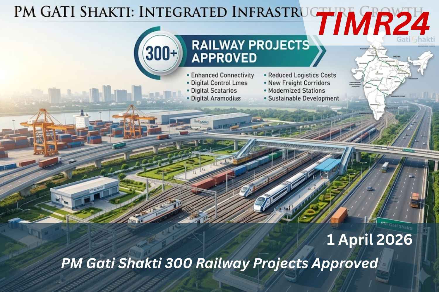 PM Gati Shakti 300 Railway Projects Approved