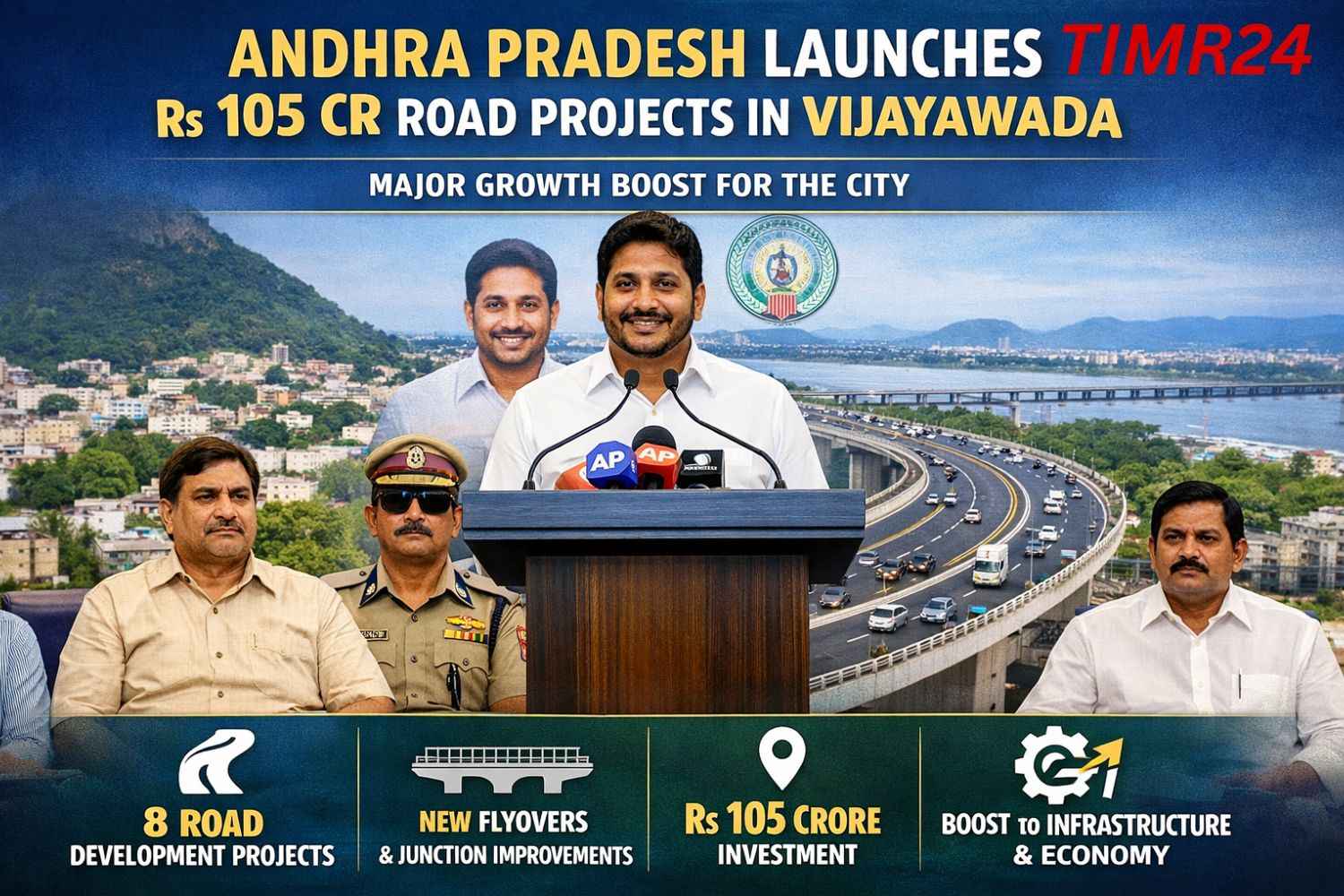 Andhra Pradesh Launches Rs 105 Cr Road Projects in Vijayawada Major Growth Boost
