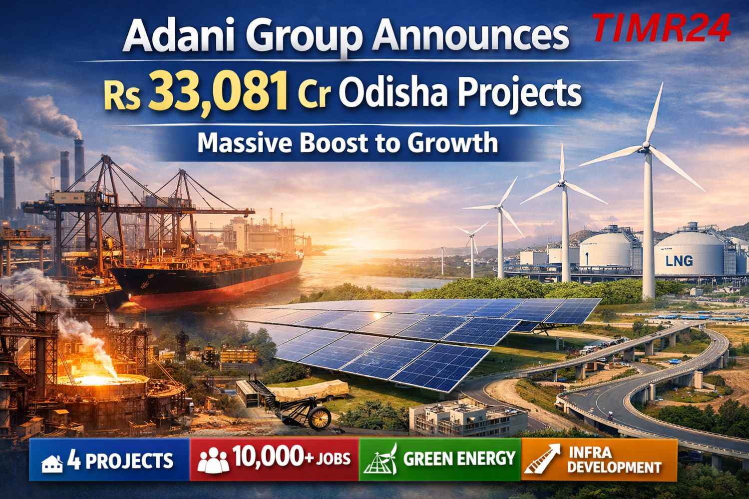 Adani Group Announces Rs 33,081 Cr Odisha Projects Massive Boost to Growth