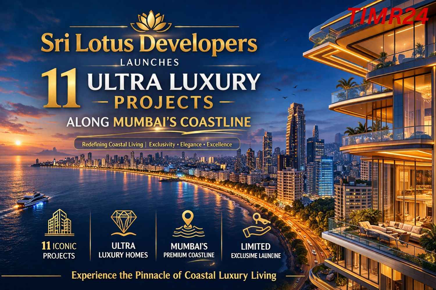 Sri Lotus Developers Launches 11 Ultra Luxury Projects Along Mumbai’s Coastline