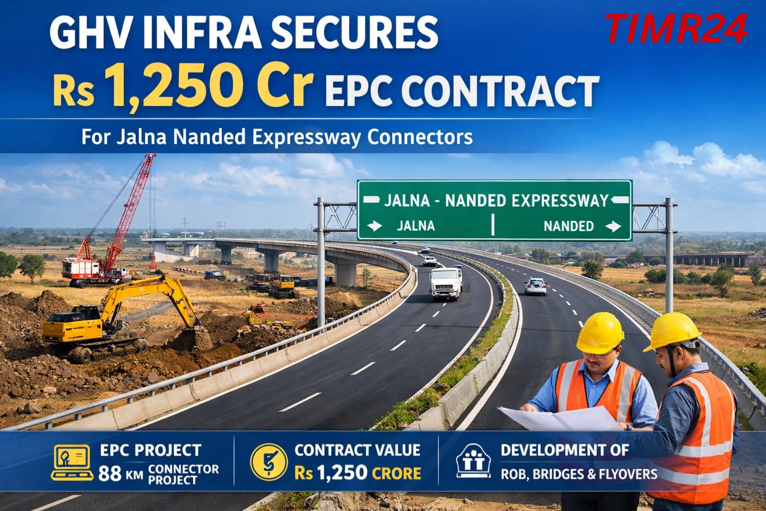 GHV Infra Secures Rs 1,250 Cr EPC Contract for Jalna Nanded Expressway Connectors