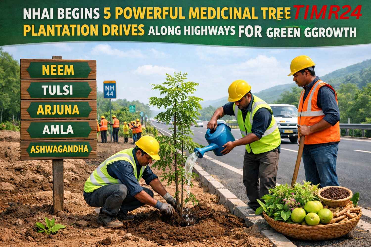 NHAI Begins 5 Powerful Medicinal Tree Plantation Drives Along Highways for Green Growth