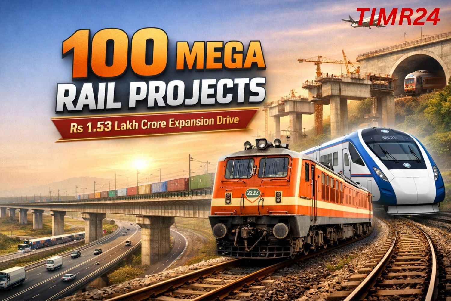 Indian Railways Launches 100 Powerful Rail Projects in Rs 1.53 Lakh Cr Expansion Drive