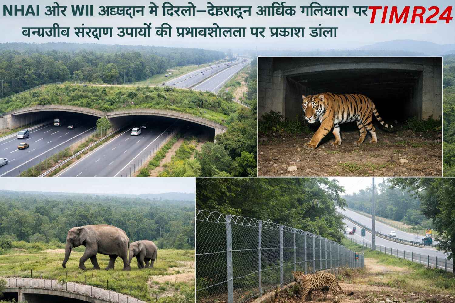 NHAI and WII Study Highlights Effectiveness of Wildlife Mitigation Measures on Delhi–Dehradun Economic Corridor