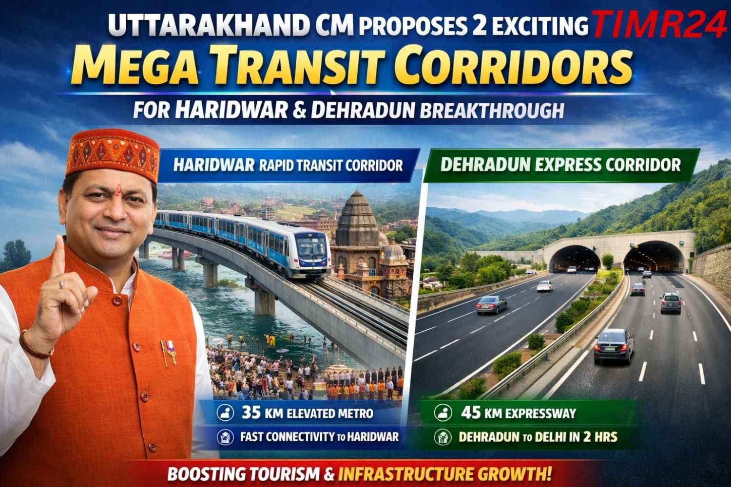 Uttarakhand CM Proposes 2 Exciting Mega Transit Corridors for Haridwar & Dehradun Breakthrough