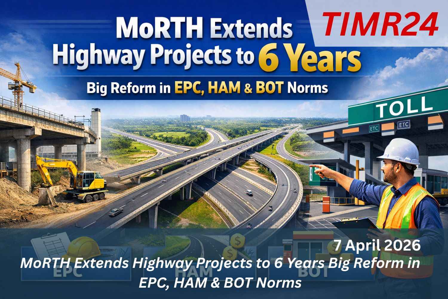MoRTH Extends Highway Projects to 6 Years Big Reform in EPC, HAM & BOT Norms