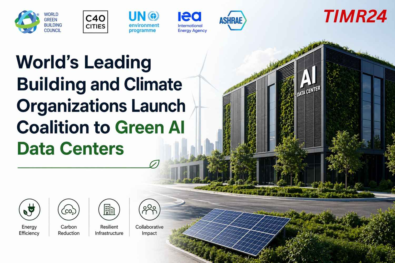 World’s Leading Building and Climate Organizations Launch Coalition to Green AI Data Centers