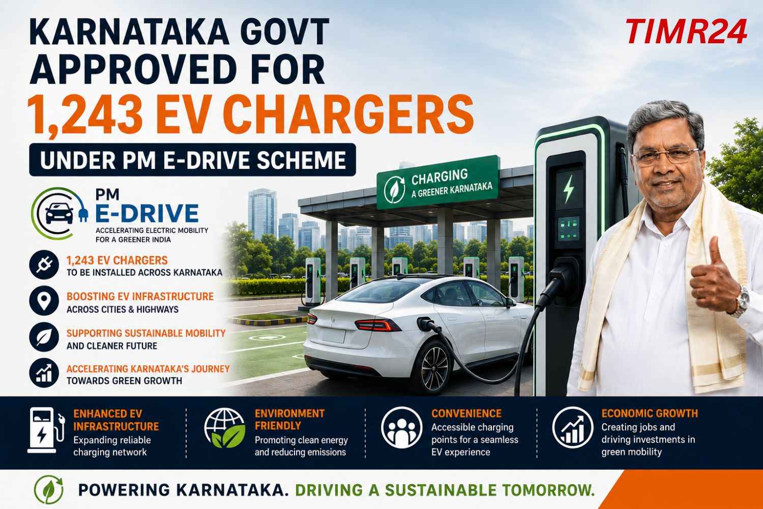 Karnataka Govt Approved For 1,243 EV Chargers Under PM E-DRIVE Scheme