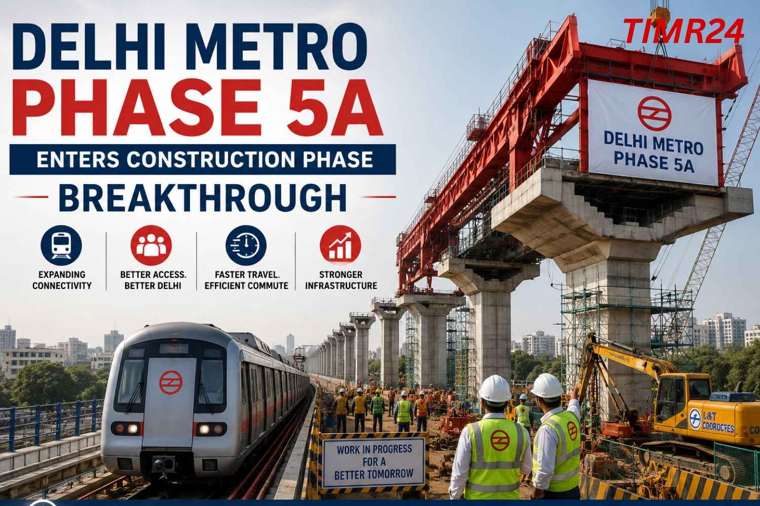 Delhi Metro Phase 5A Enters Construction Phase Breakthrough