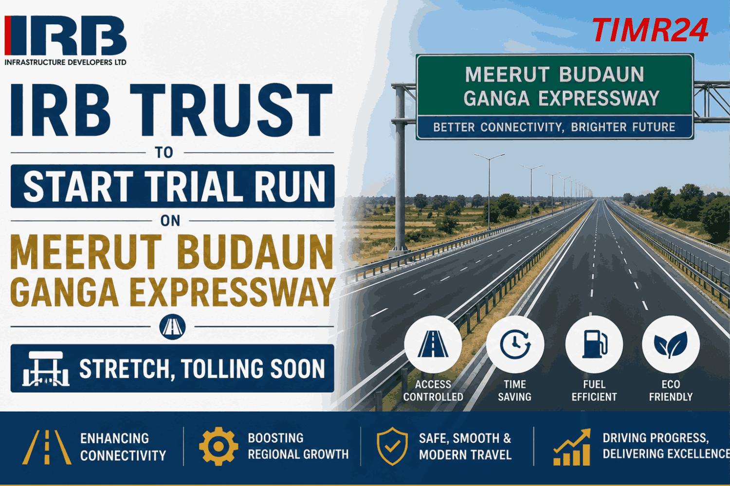 IRB Trust to Start Trial Run on Meerut Budaun Ganga Expressway Stretch, Tolling Soon Breakthrough
